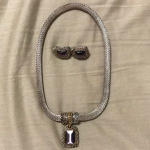 Necklace with Matching Earrings